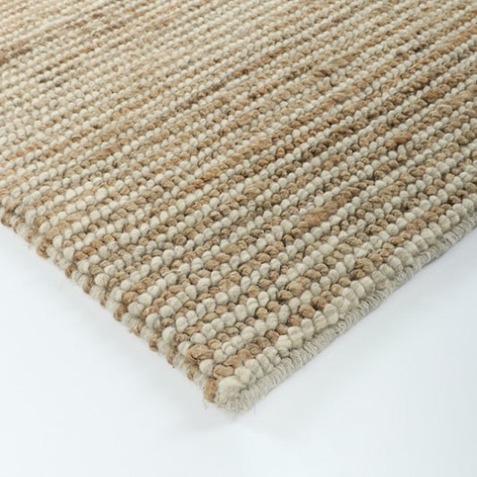 Subtle stripe patterned rug for living spaces