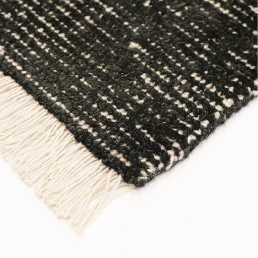 Luxurious velvet floor rug with soft mid-height pile