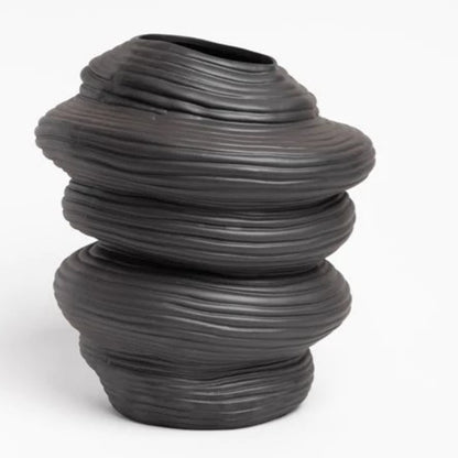 Modern ceramic statement vase internally glazed