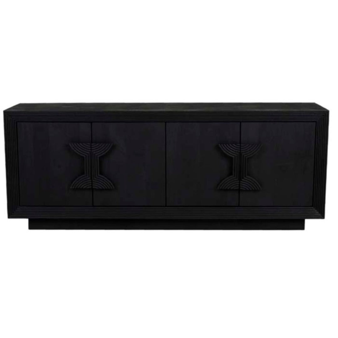 Zephyr Deco Buffet in mango wood with cane handles