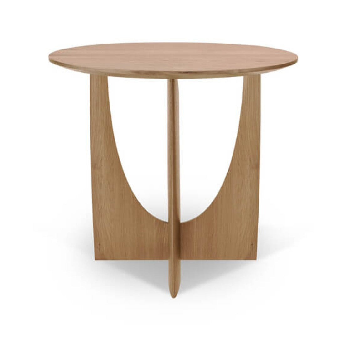 Black geometric side table by Ethnicraft