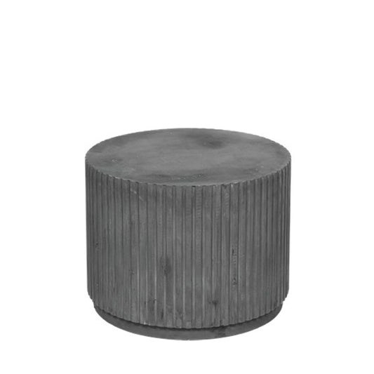 Broste Podium Rillo Table - Charcoal