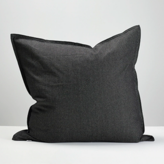 Close-up of soft texture on NZ-made linen pillowcase