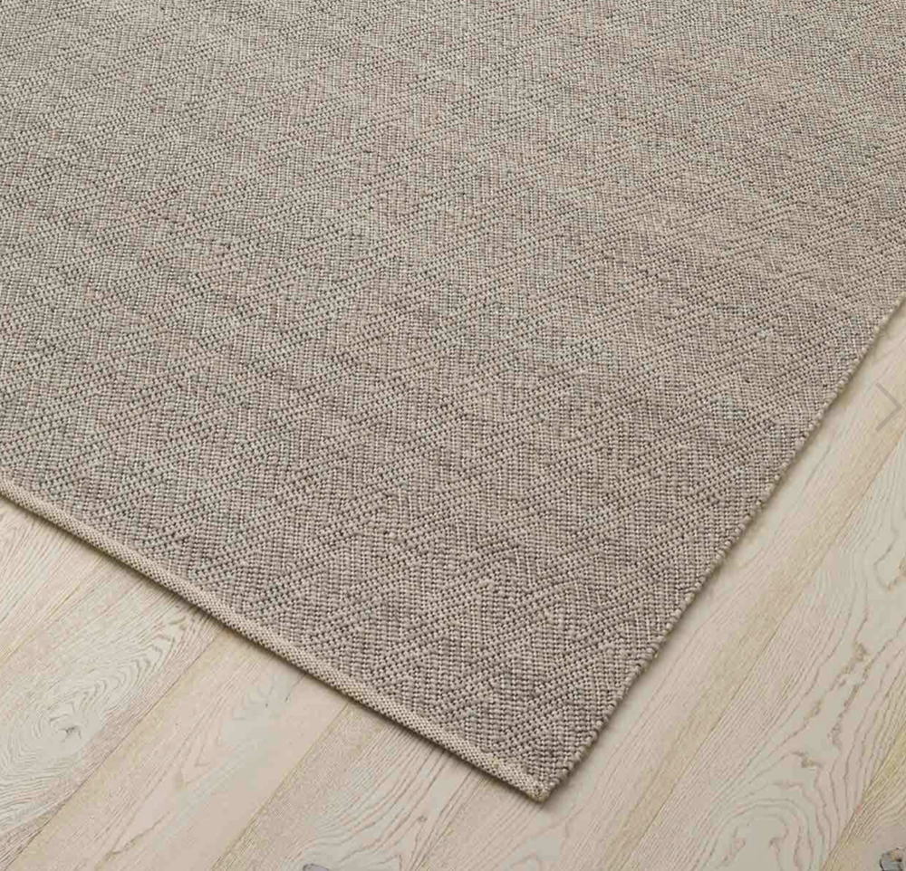 Two-tone chevron flat weave rug from BLACK Concept Store