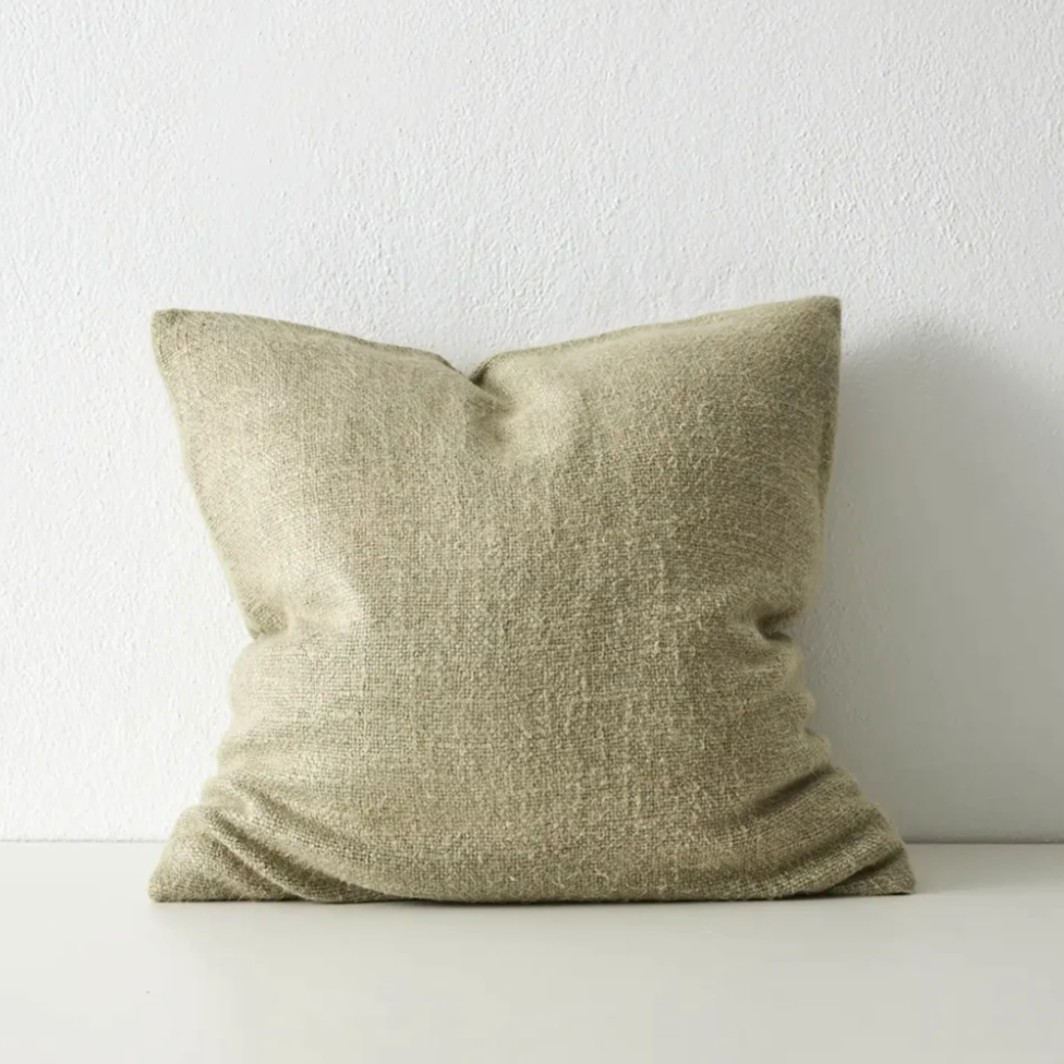 Premium feather-filled cushion for cozy, inviting interiors