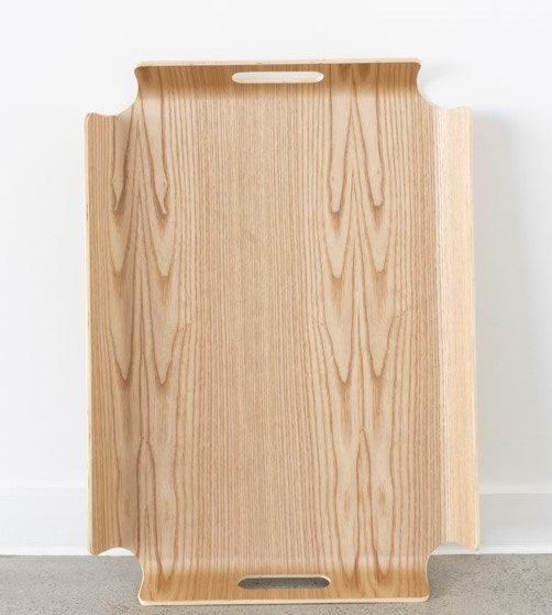 Natural wooden tray with smooth finish for home use