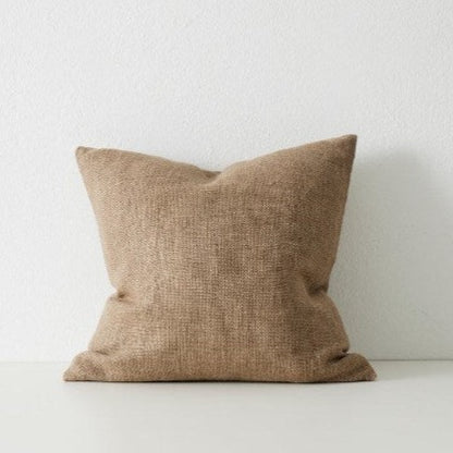 Domenica Cushion in Natural chunky linen blend