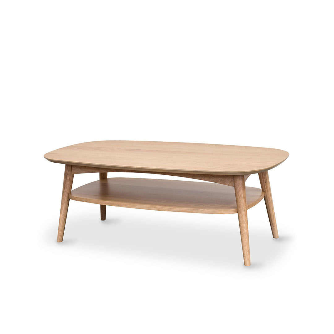 Oslo Coffee Table with solid oak legs and oak veneer top
