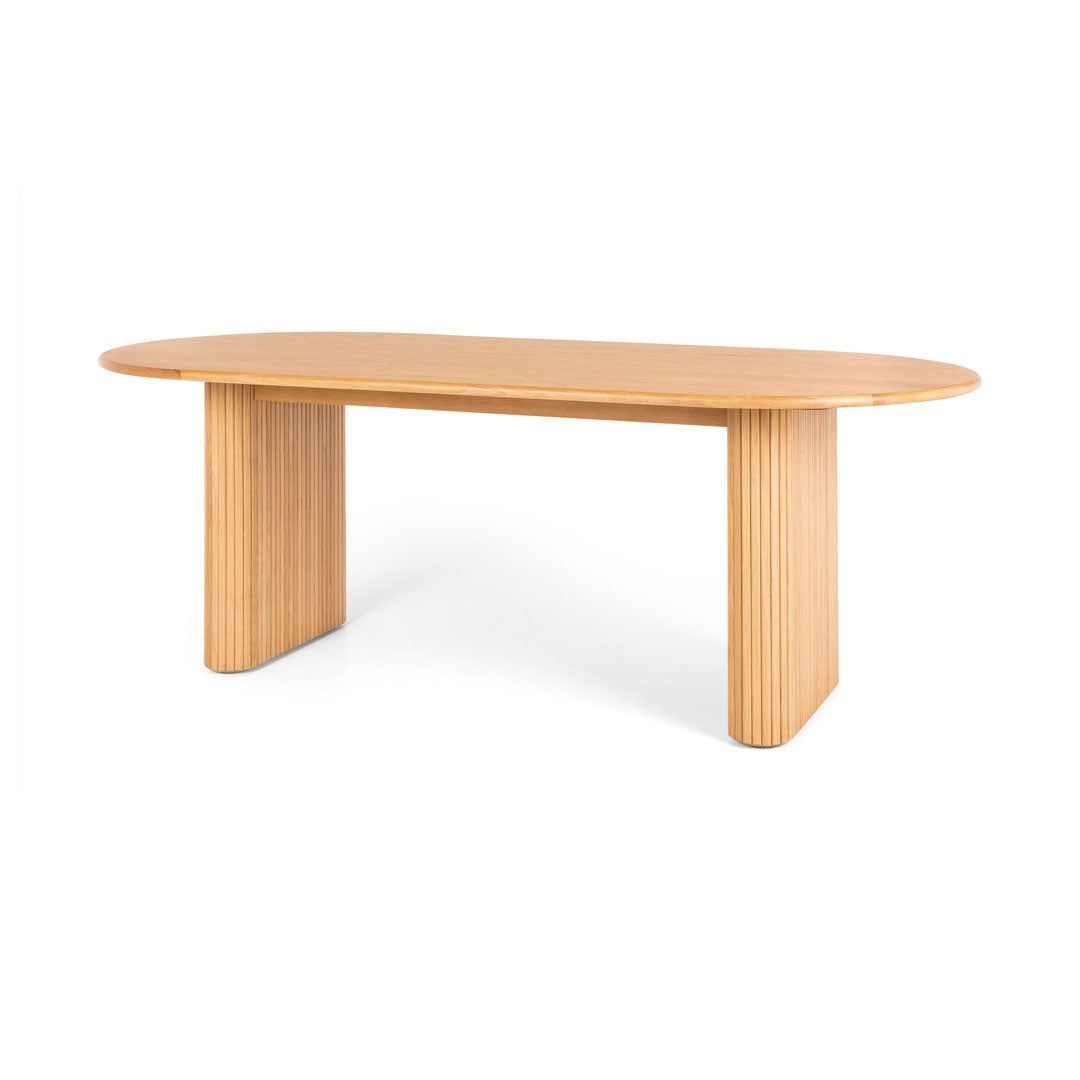 Palliser Dining Table in solid oak with slatted base